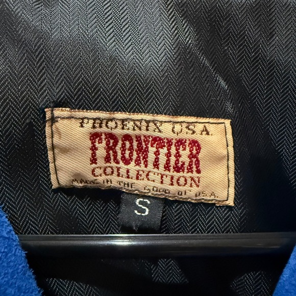 Vintage Frontier Collection Small Royal Blue Fringe Beaded Western Native Jacket - Picture 2 of 7